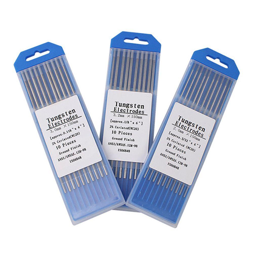 NICKOLAS Bộ 10 Que Hàn Vonfram Chất Lượng Cao 150Mm