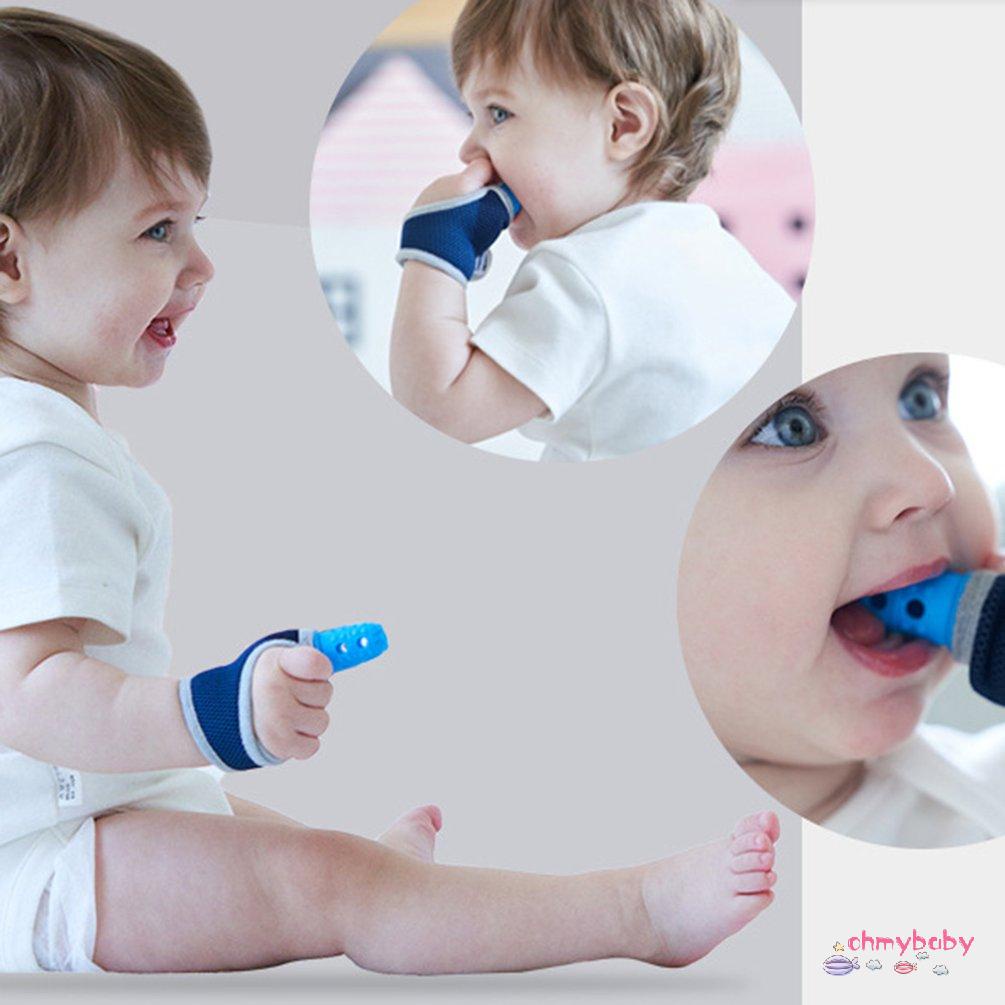 【OMB】 Anti-Sucking Thumb Glove  Prevent Fingertip Baby Molar Silicone Finger Glove