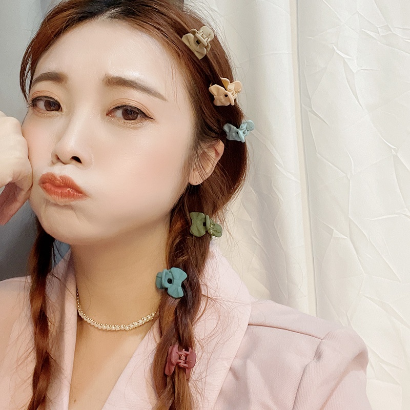 (Hàng Mới Về) Set 6 Kẹp Tóc Móng Vuốt Thời Trang Hàn Quốc Cho Nữ