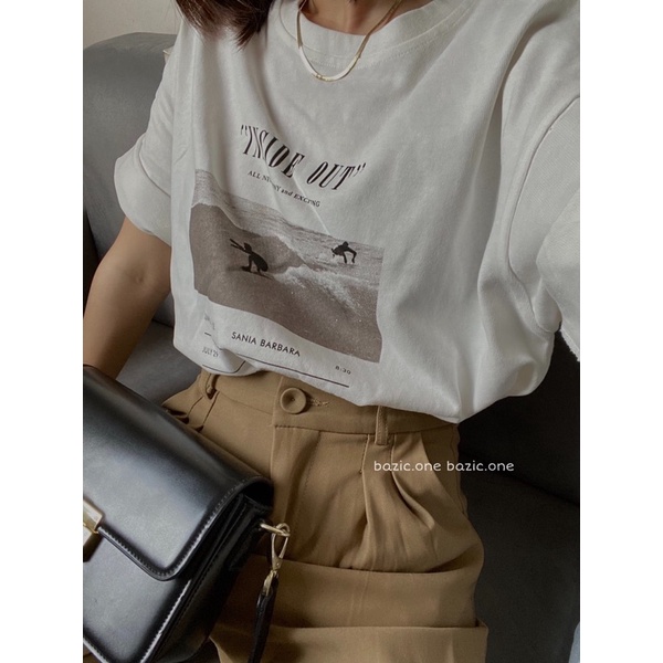 [Mã SKAMCLU7 giảm 10% tối đa 50K đơn 0Đ] Áo phông in hình vintage oversize chất dày Bazic one | BigBuy360 - bigbuy360.vn