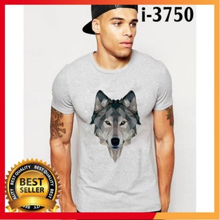 Áo phông nam in hình sói xám Áo Thun Nam LẠ