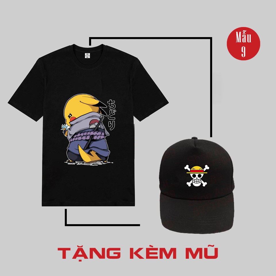 🔥SALE HOT🔥BST ÁO THUN ONE PIECE , Kimetsu, naruto , Haikyuu cực đẹp kèm khuyến mãi