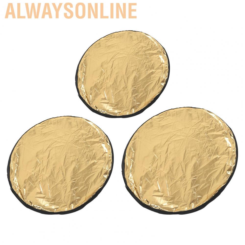 Alwaysonline 5 in 1 Collapsible Multi Light Reflector  Colors Reflectors Create Shadows Blocking for Outdoor Shooting