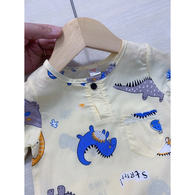 bộ lanh mát mẻ cho bé trai - BLBT