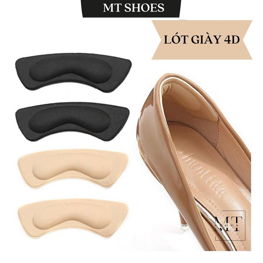 Miếng lót gót 4D chống rộng, chống trầy bảo vệ gót chân khi mang giày có keo dán siêu tiện lợi