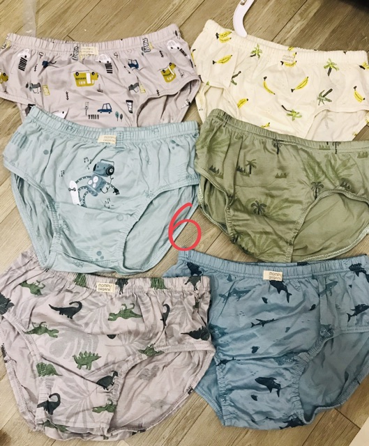 Quần lót cotton organic bé trai xuất Hàn