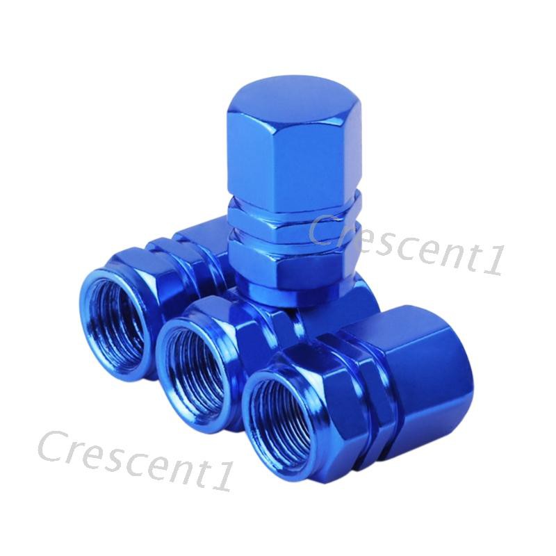 Bộ 4 Nắp Đậy Van Bơm Bánh Xe Hơi Bằng Chất Liệu Hợp Kim