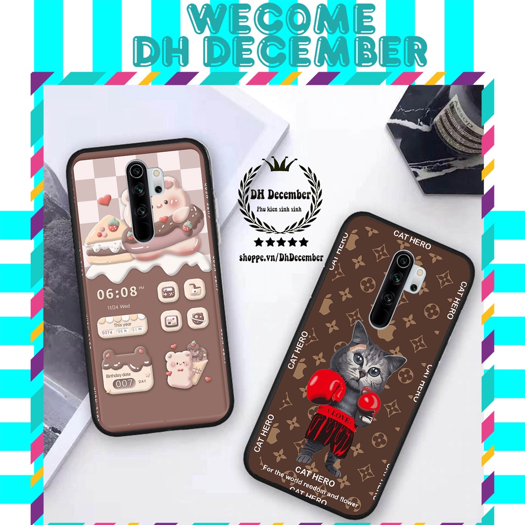 Ốp lưng Xiaomi REDMI NOTE 8 PRO in hình 3D GẤU HỒNG-GẤU BE3R -XINH XẺO CỰC ĐẸP