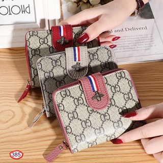 VÍ NỮ MINI NGẮN CẦM TAY CAO CẤP CON ONG 3 SỌC V385 NHIỀU NGĂN CỰC HOT