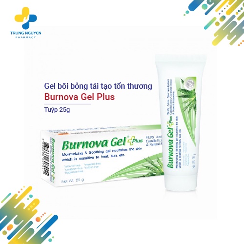 Gel bôi bỏng tái tạo tổn thương Burnova Gel Plus (25g)