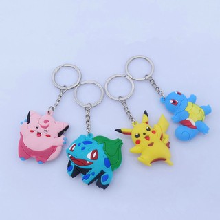 ❥ ❈ Móc khóa Pokemon Go hai mặt Móc khóa PVC mềm cho trẻ em cho bữa tiệc trẻ em