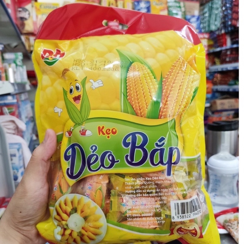 KẸO NGÔ DẺO - THẤY KẸO NGÔ LÀ THẤY TẾT GÓI 1kg