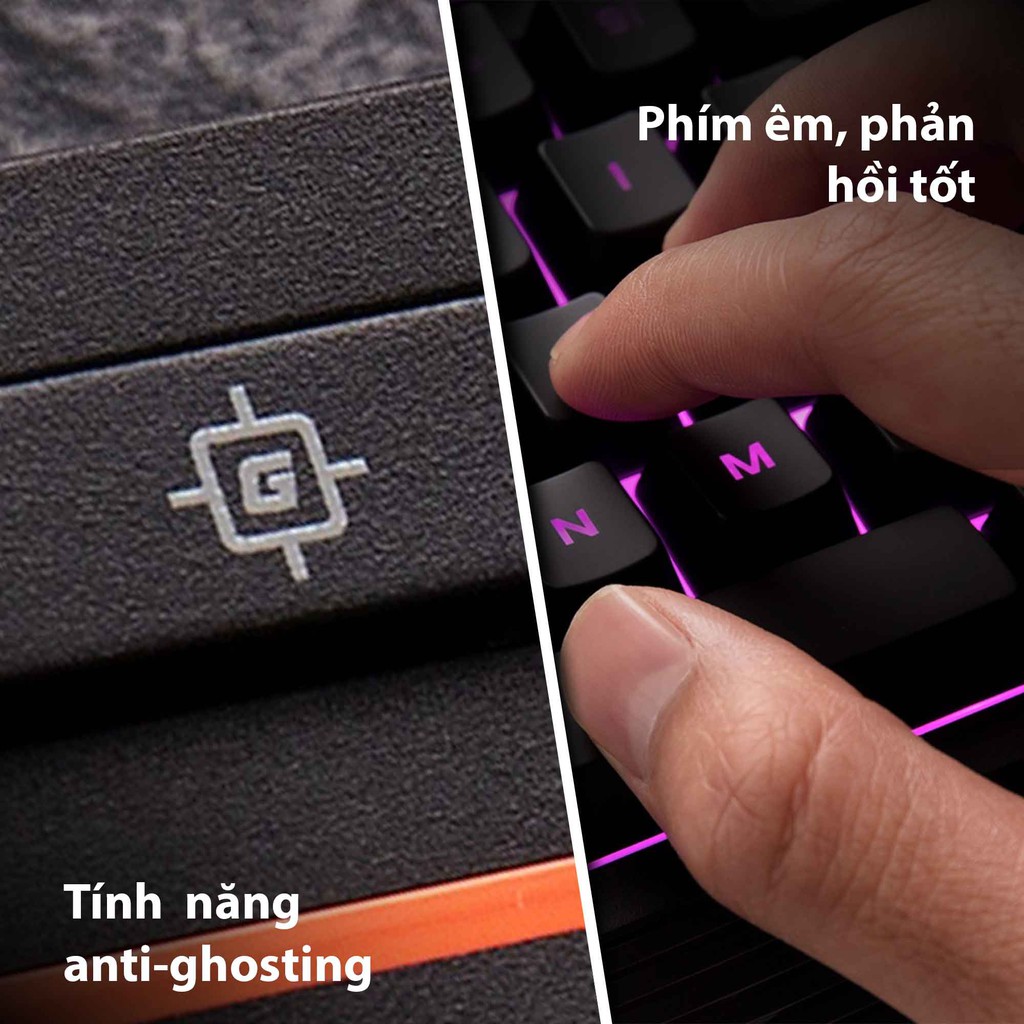  Bàn phím gaming Kingston HyperX Alloy Core RGB - Membrane Gaming Keyboard_HX-KB5ME2-US