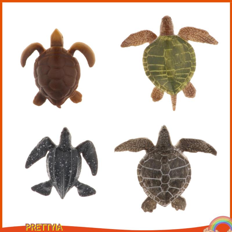Bộ 4 đồ chơi động vật biển bằng nhựa xinh xắn dành cho bé