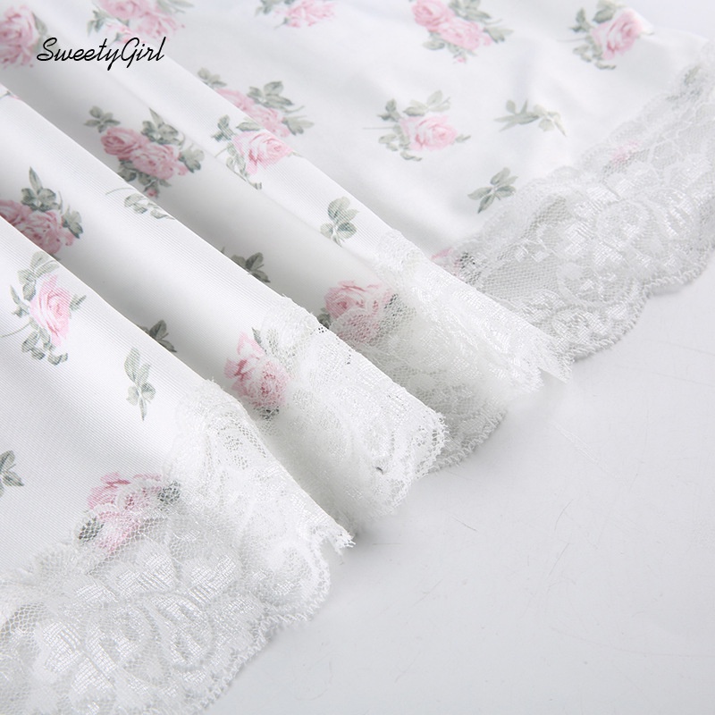 Đầm Mini Không Tay Cổ Chữ V In Họa Tiết Hoa Dễ Thương Dành Cho Nữ 2022