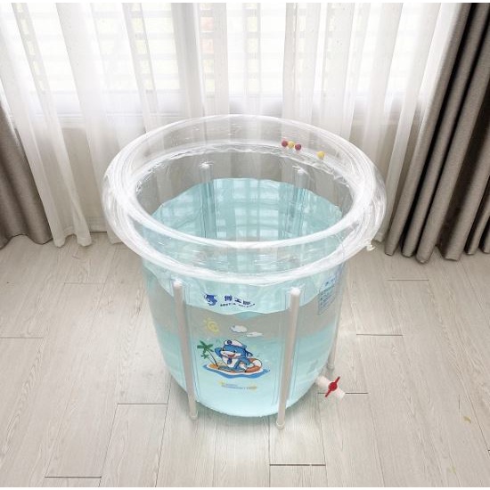 BỂ BƠI SPA ĐỨNG THÀNH CAO CHO BÉ DOCTOR DOLPHIN 80x80 (TẶNG PHAO CỔ &amp; NHIỆT KẾ)