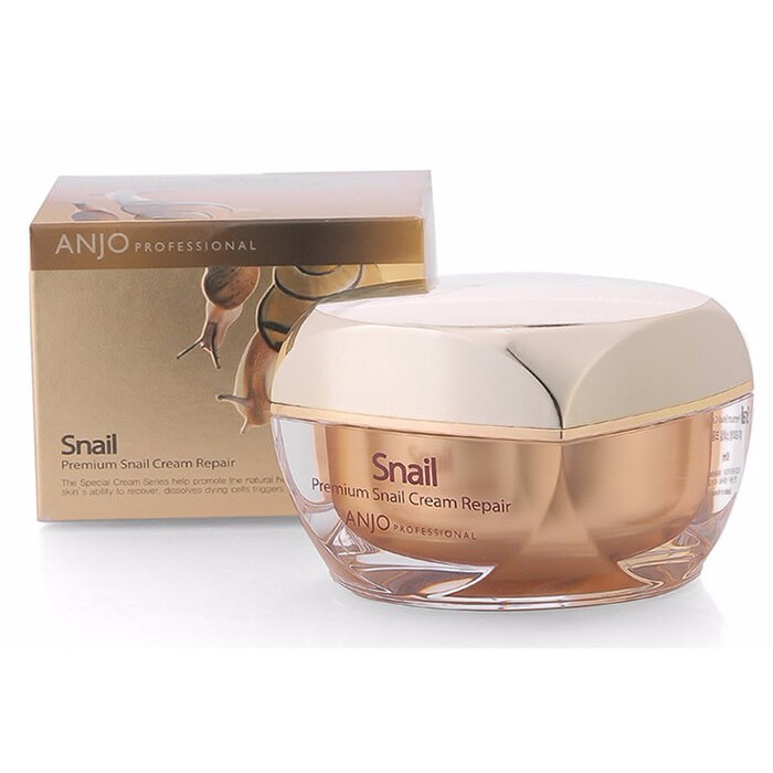 Kem dưỡng da tái tạo phục hồi cao cấp Anjo Professional Snail Premium Snail Cream Repair Hàn Quốc
