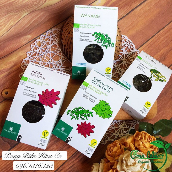Tảo biển hữu cơ Porto Muinos 25g