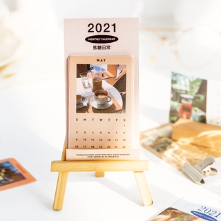 Sticker Dán Tường Trang Trí Hình Lịch Tháng Năm 2021