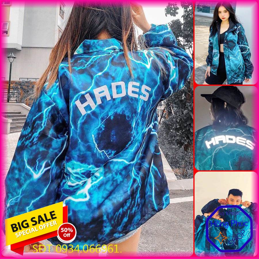 [Giá Sale] ÁO KHOÁC DÙ 3D Hades Phản Quang Sấm Sét M1180