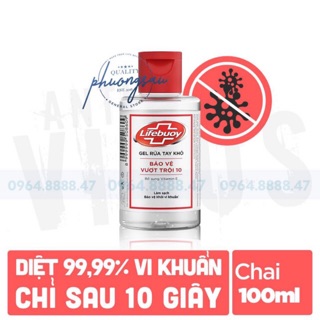 Gel rửa tay khô Lifebouy - Chai nhỏ 100 ml