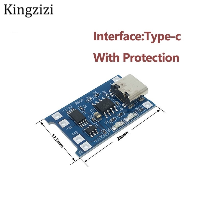 Mô Đun Sạc Pin Lithium Cổng Type-c/Micro/Mini USB 5V 1A 18650 TP4056 Với Chức Năng Bảo Vệ Kép 1A Li-ion