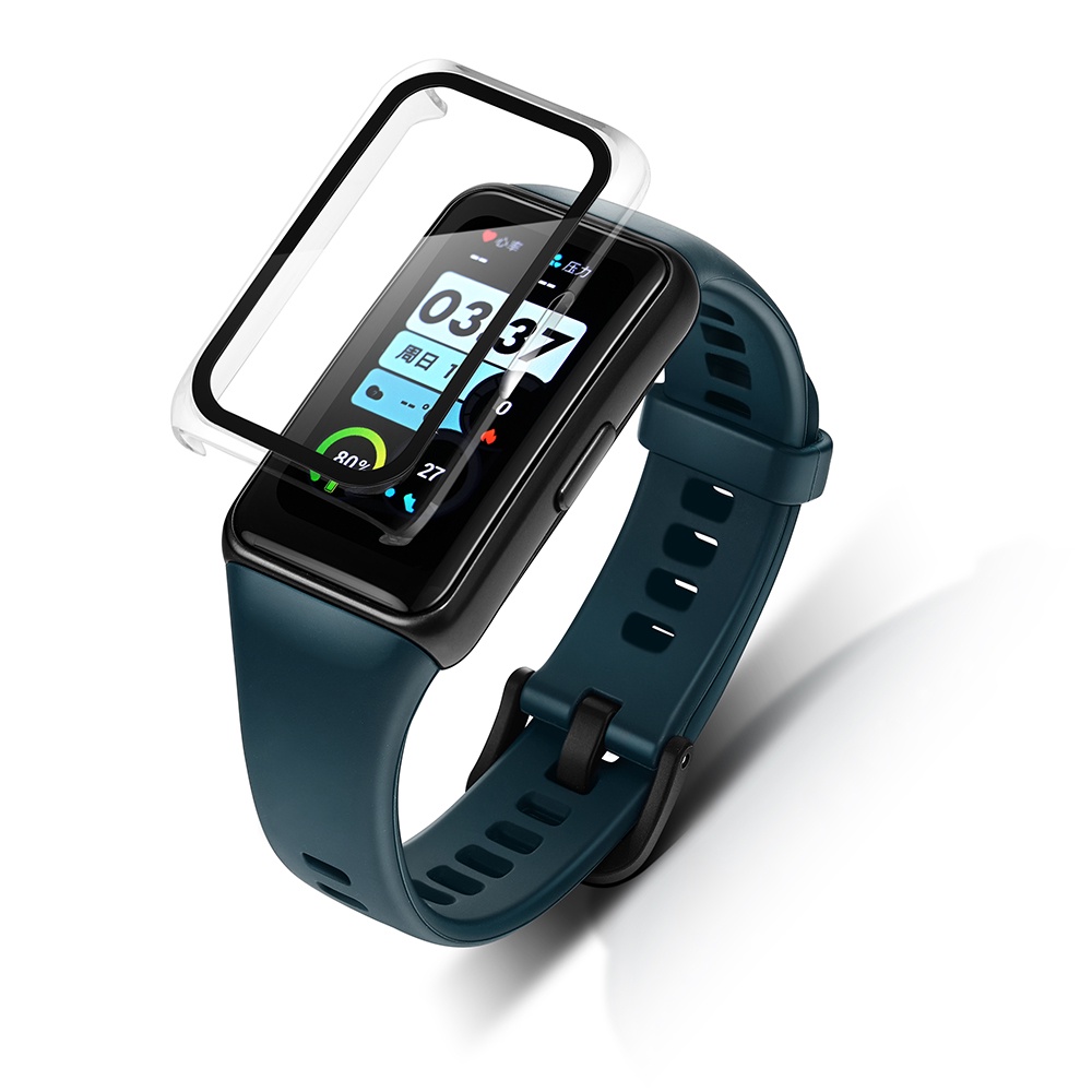 Ốp Lưng PC Cứng + Kính Cường Lực 2 Trong 1 Cho Huawei Band 6 / 6 pro