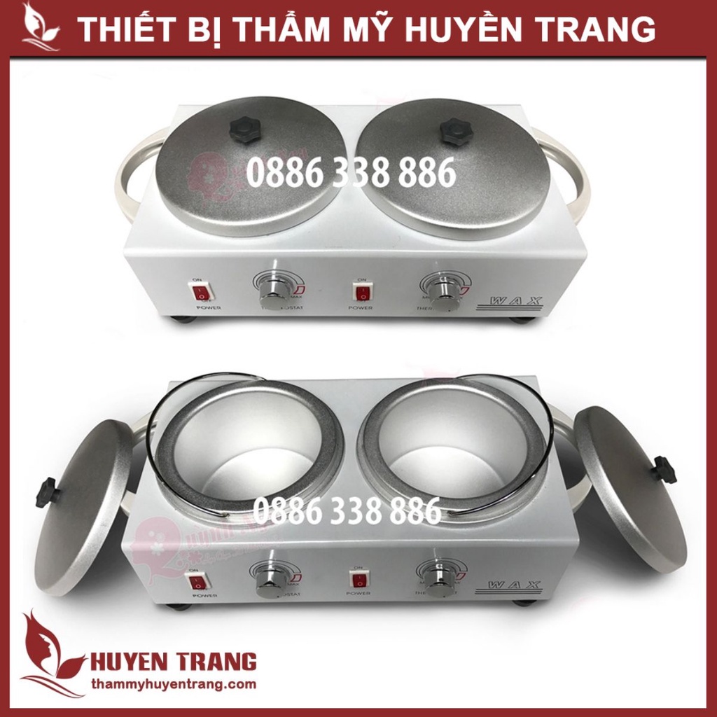 Nồi Nấu Sáp Wax Lông Chống Dính Radium HD238 (Nồi Đôi) - Thẩm Mỹ Huyền Trang