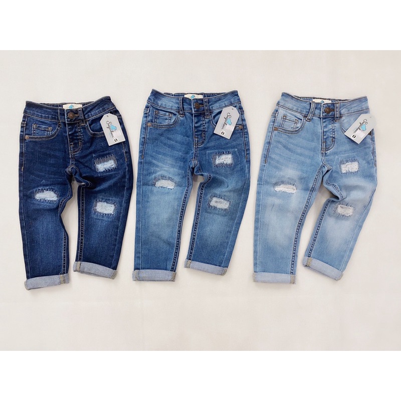 Quần bò rách cho bé 1/2 đến 8/10 tuổi