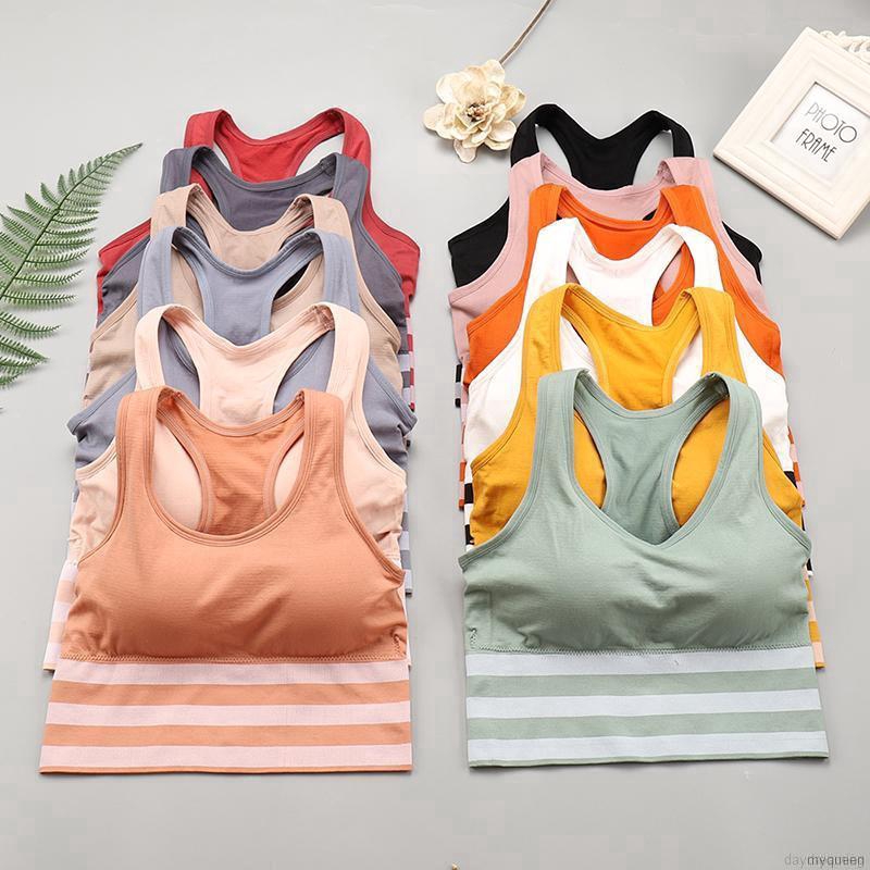 Women Bra Beauty Back Seamless Sports Bra Yoga Underwear Striped Stitching Vest | BigBuy360 - bigbuy360.vn