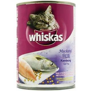 Whiskas Mackerel 400gr - Pate Whiskas lon vị cá thu cho mèo