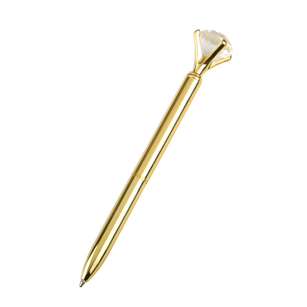 1 Bút Bi Kim Loại Đính Pha Lê Lấp Lánh