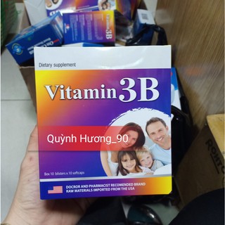 Viên uống VITAMIN 3B gia đình hộp 100 viên bồi bổ cơ thể.