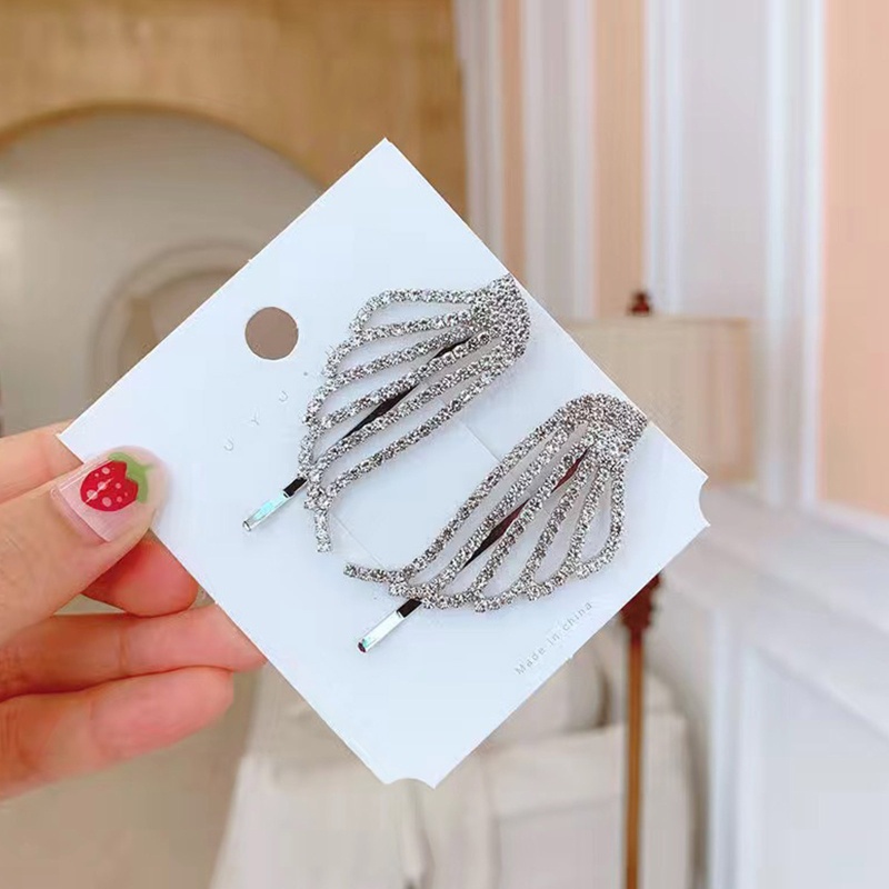 Kẹp Tóc Đính Đá Hình Đôi Cánh Thiên Thần Lấp Lánh