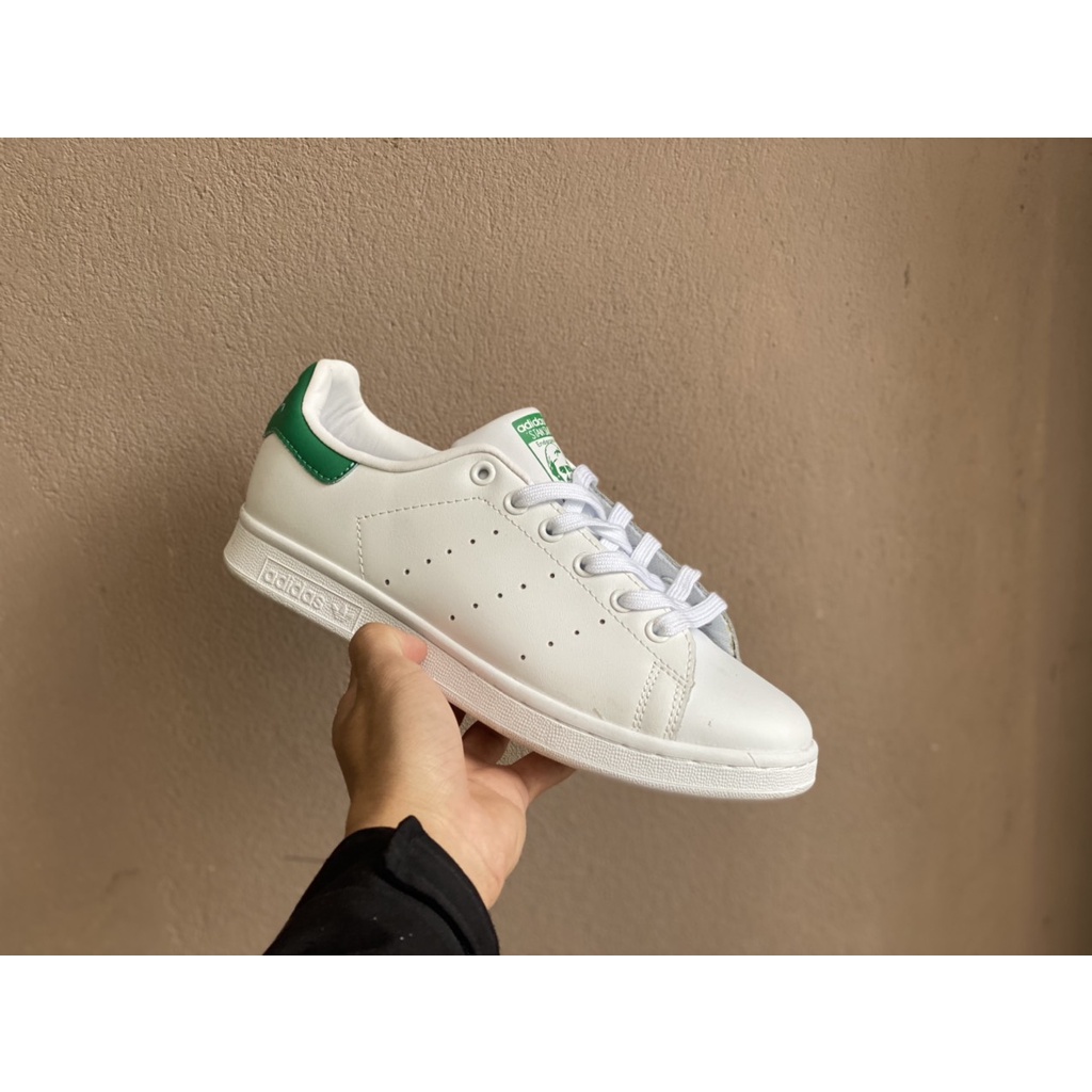 Giày Thể Thao Stan Smith Gót Xanh Cao Cấp Full Box+Dây Phụ+Túi