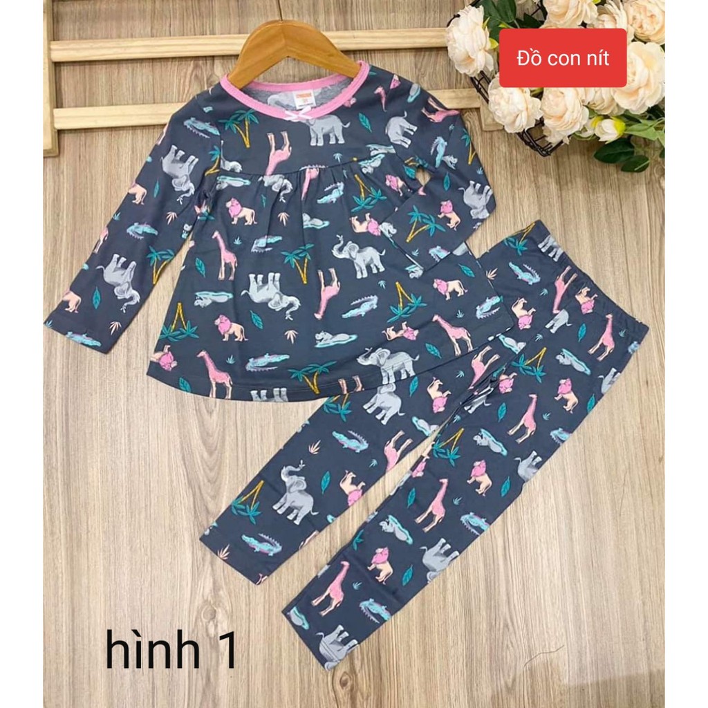 ( 20-38 KÝ) BỘ BABYDOLL TAY DÀI BÉ GÁI - ĐỒ BỘ TRẺ EM