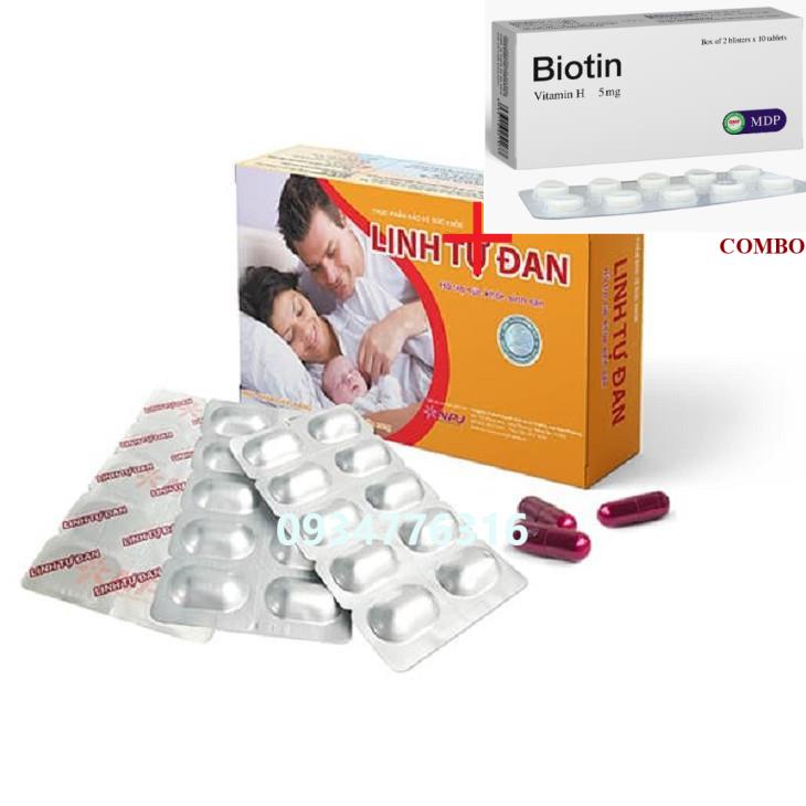 Combo Biotin 5mg+ ✅ Viên Uống Linh Tự Đan