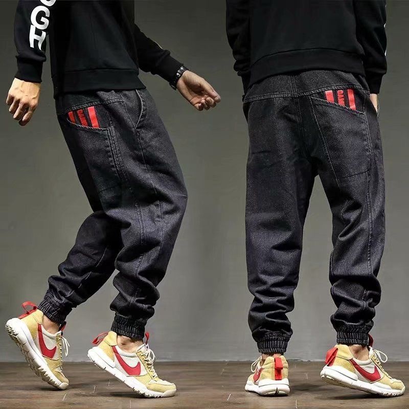 Quần Jeans Rút Dây Form Rộng Size Lớn S-5Xl Phong Cách Hàn Quốc Cho Nam 6 Kiểu
