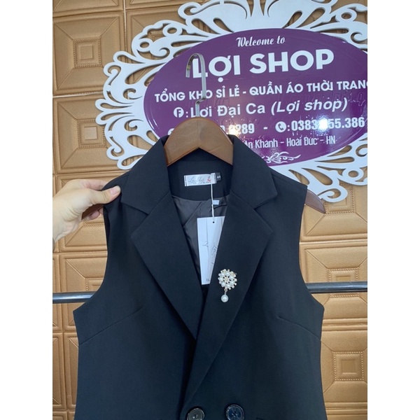 Áo vest gile khoác nữ áo khoác blazer choàng hàn quốc thiết kế cao cấp