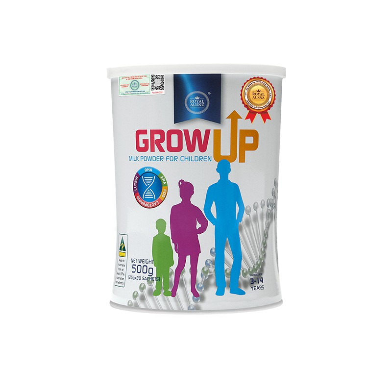 Sữa hoàng gia Úc Grow Up, sữa tăng chiều cao trong giai đoạn vàng của trẻ từ 3-14 tuổi