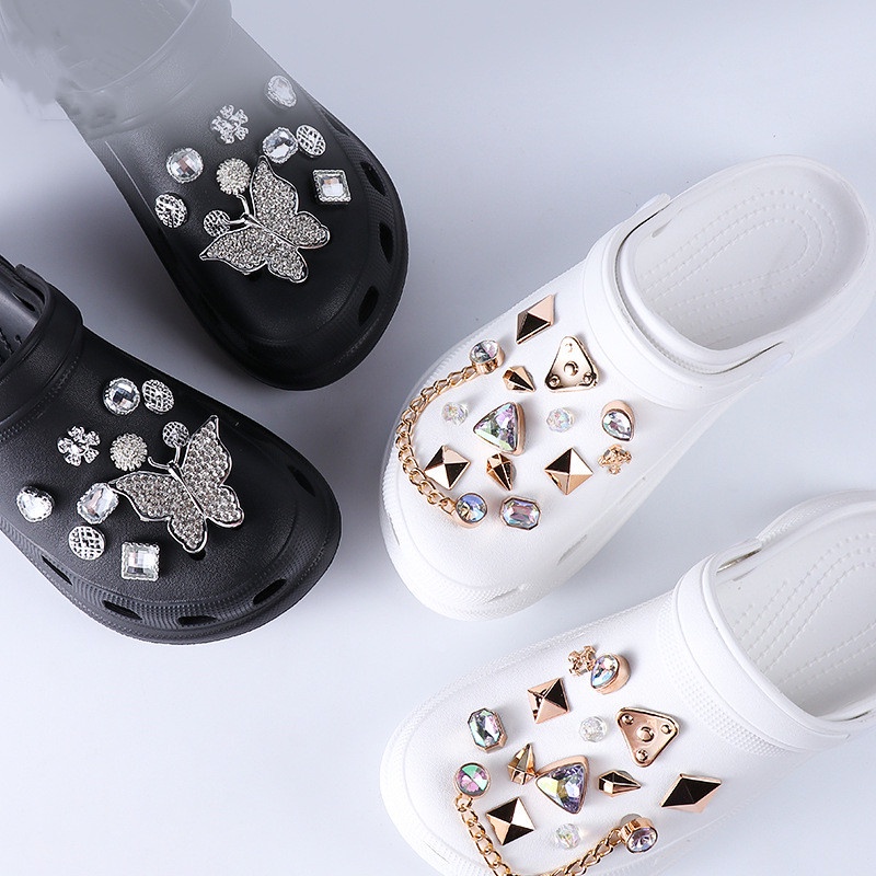 Phụ Kiện Trang Trí Giày Đính Đá/Ngọc Trai Nhân Tạo Thời Trang Diy