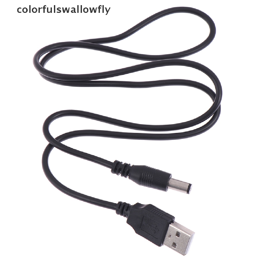 Colorfulswallowfly USB Charger Power Cable To DC 5.5mm Plug Jack USB Power Cable For MP3/MP4 Player CSF