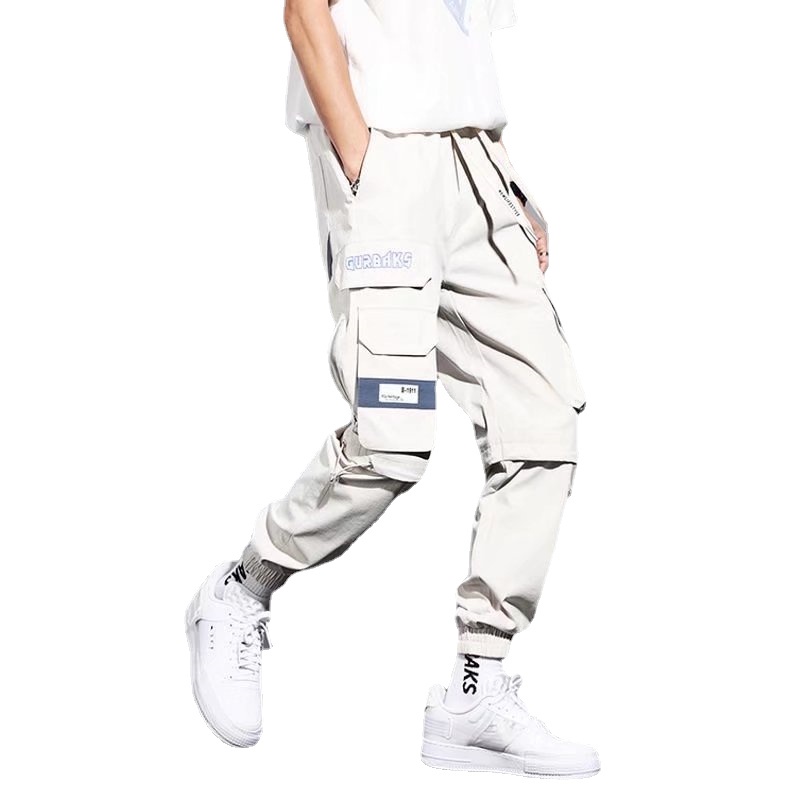 Quần Kaki Ống Rộng Nhiều Túi Phong Cách Hàn Quốc Thời Trang Cho Nam