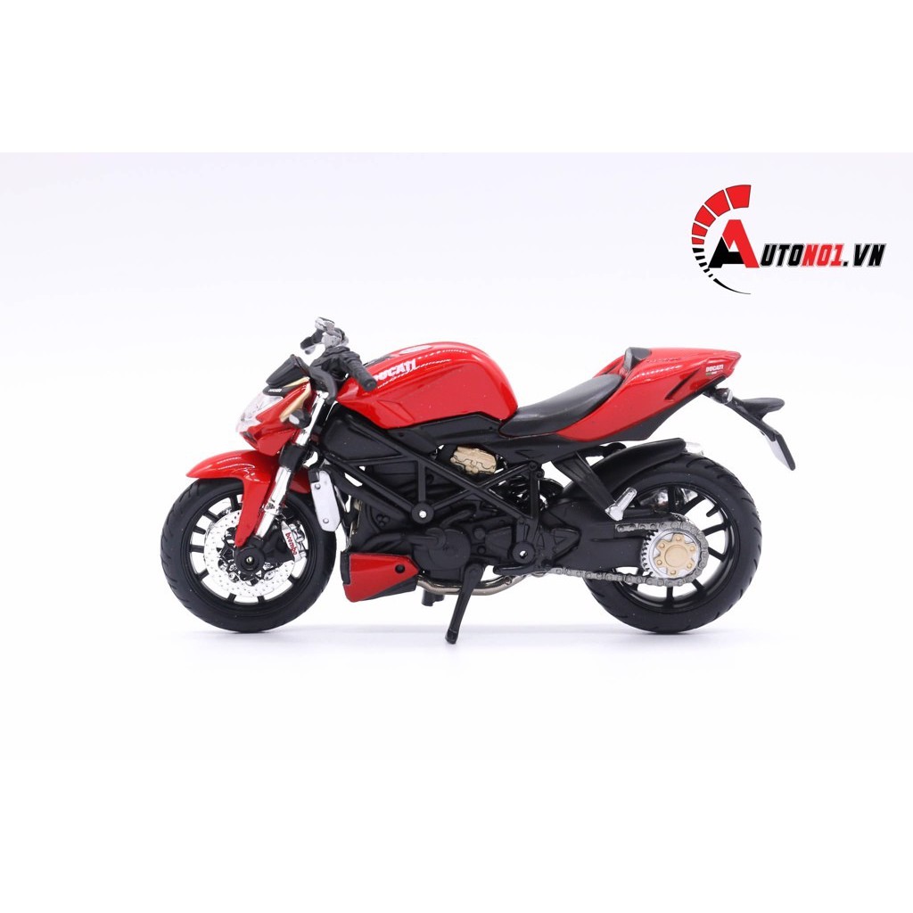 MÔ HÌNH XE MÔ TÔ DUCATI STREETFIGHTER S RED 1:18 MAISTO 5812