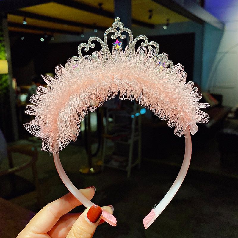 Cài tóc công chúa lấp lánh cho bé gái, băng đô vương miện siêu xinh phong cách Hàn Quốc