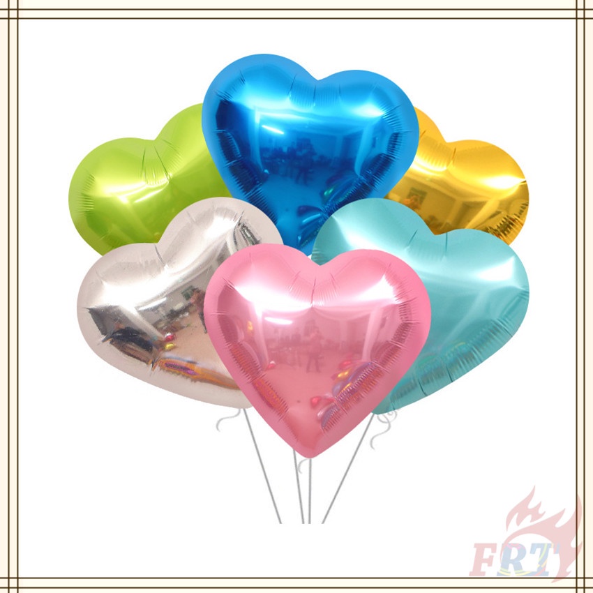 Bong bóng lõi nhôm hình trái tim dùng trang trí tiệc cưới / sinh nhật 5 inch / 10 inch