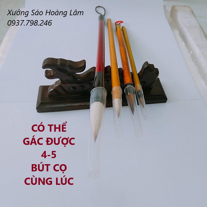 Đế Gác bút cọ sang trọng Hỏa Long