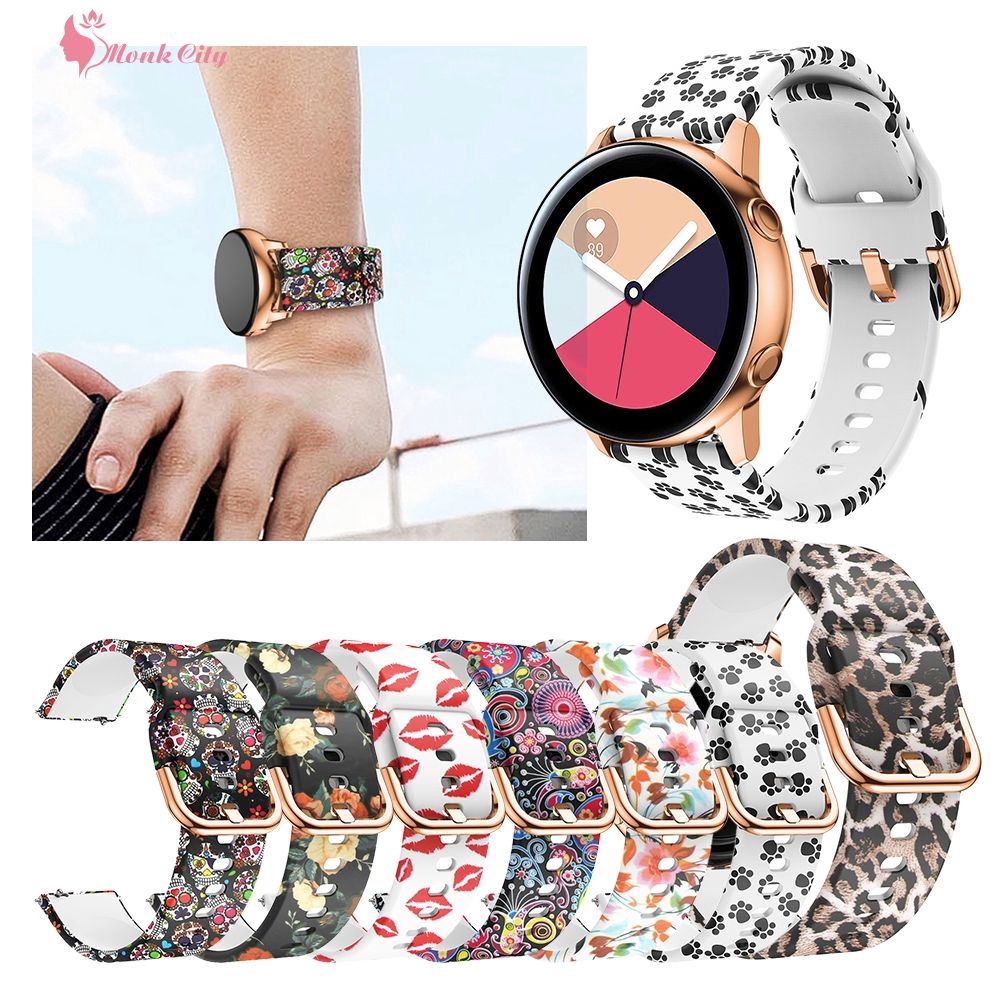 20mm silicone strap for Samsung Galaxy Watch Active smart watch
