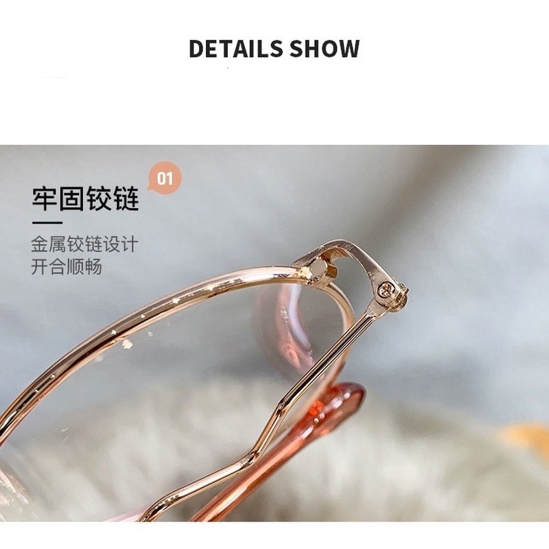 COD Kính Gọng Tròn Kim Loại Chống Ánh Sáng Xanh Thời Trang Hàn Quốc Cho Nam Nữ