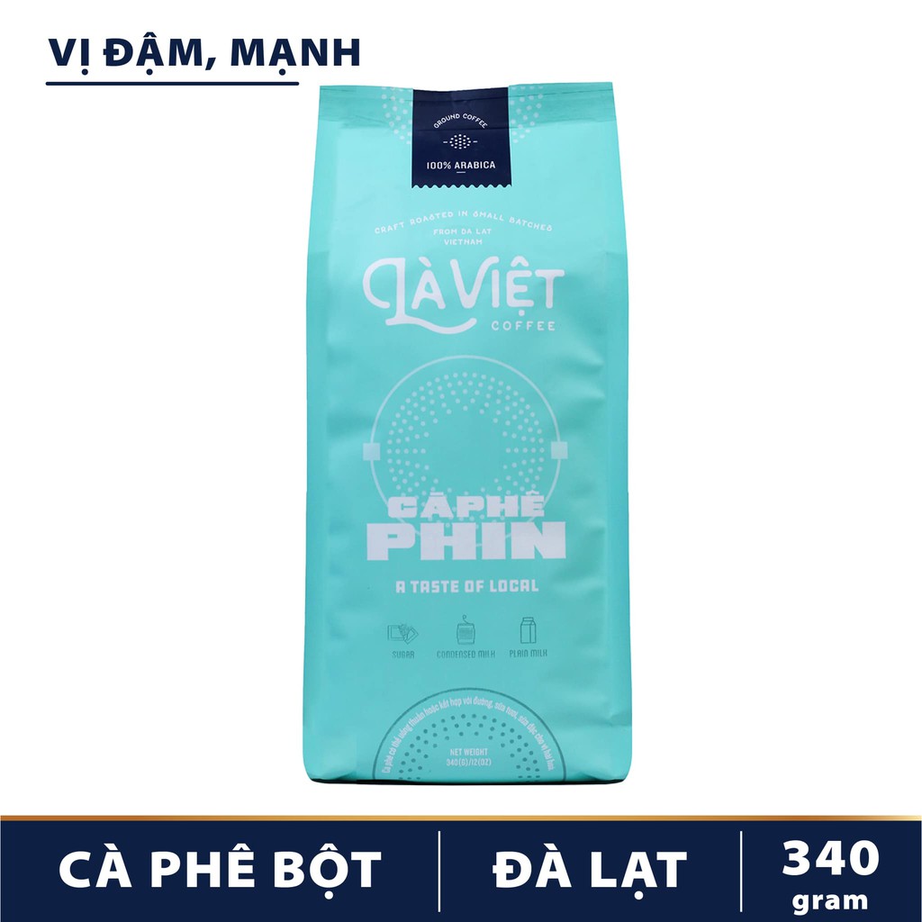 Cà phê bột pha phin (Là Việt Coffee) - 340g